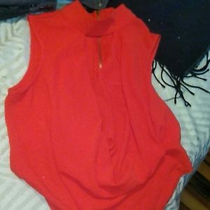 Revamped Red Dressy Top